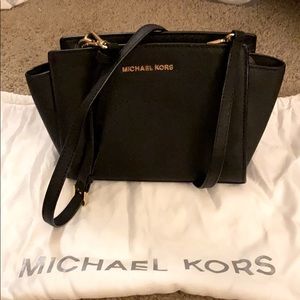 Michael Kors Small Black Selma Satchel
